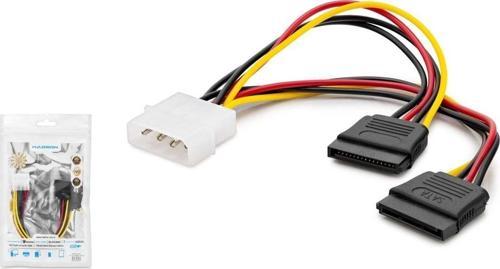 Hdx5522 Sata Power Kablo Poşetli 2In1 Siyah 20Cm