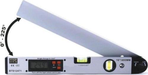 12471 2 Sulu Dijital Açı Ölçerli Su Terazisi 16"/400 Mm