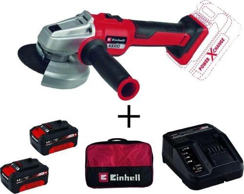 Axxıo 18/115 Q Akülü Avuç Taşlama + 2X4Ah Starterkit + Bez Çanta
