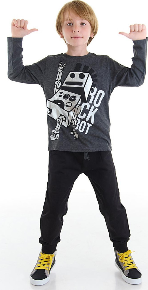 Rock Robot Erkek Çocuk T-shirt Pantolon Takım