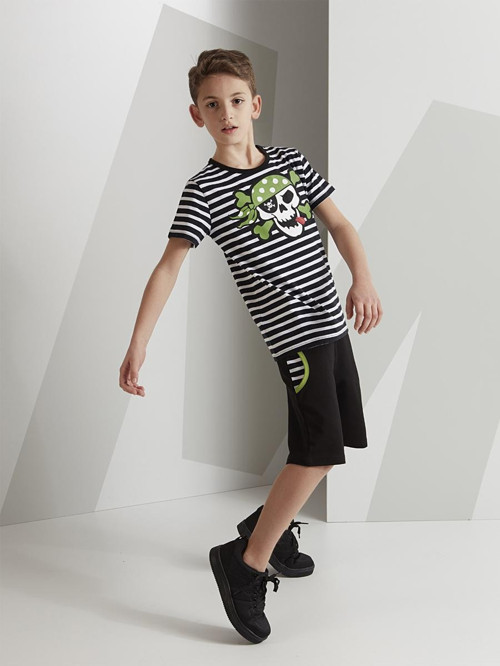 Green Pirate Erkek Çocuk T-shirt Şort Takım