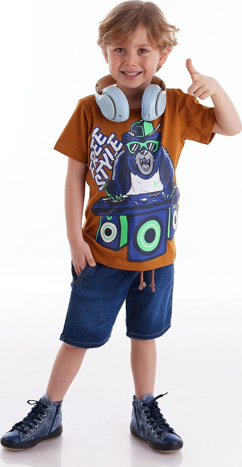 Dj Erkek Çocuk T-shirt Denim Şort Takım