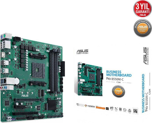 Pro B550M-C-CSM AMD AM4 Ddr4 4600Mhz M2 Hdmi-Dvi-Vga Anakart