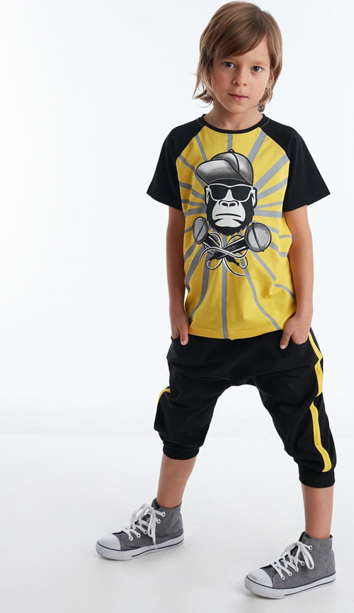 Dj Ape Erkek Çocuk T-shirt Kapri Şort Takım