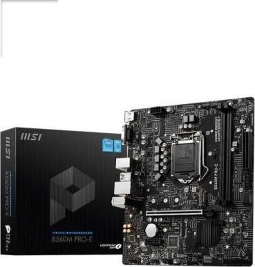 B560M Pro-E Soket 1200 Ddr4 4800 (Oc) Pcı-E Gen 4 ,m.2 Usb3.2 1x 1g Lan Matx Anakart
