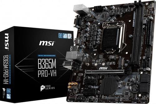 Msi B365M Pro-Vh Soket 1151 Ddr4 2666 Vga Hdmı M.2 Usb3.1 Matx Wın7 Wın10 Anakart 8-9.Nesil