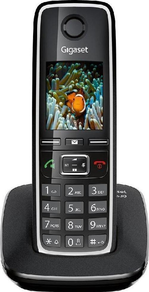 C530 IP Siyah Telsiz Telefon Işıklı Ekran 200 Rehber