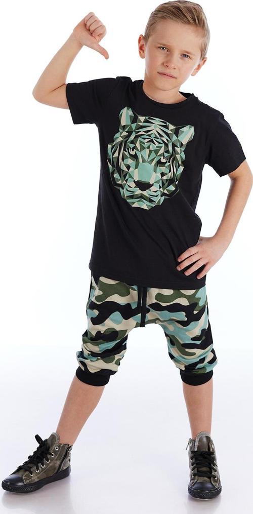 Pixel Tiger Erkek Çocuk T-shirt Kapri Şort Takım