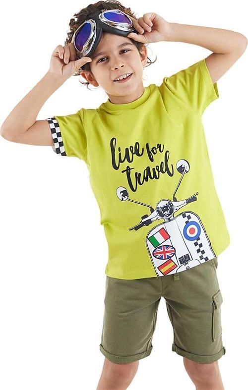 Motosiklet Turu Erkek Çocuk Yazlık T-Shirt Şort Takım