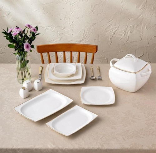Karmen Gold 60 Parça Yemek Takımı