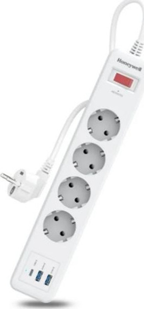 Akım Korumalı Priz 4lü 1xType-C 2xUSB-A HC000042