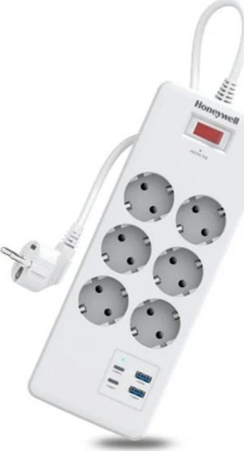 Akım Korumalı Priz 6lı 2xType-C 2xUSB-A HC000047