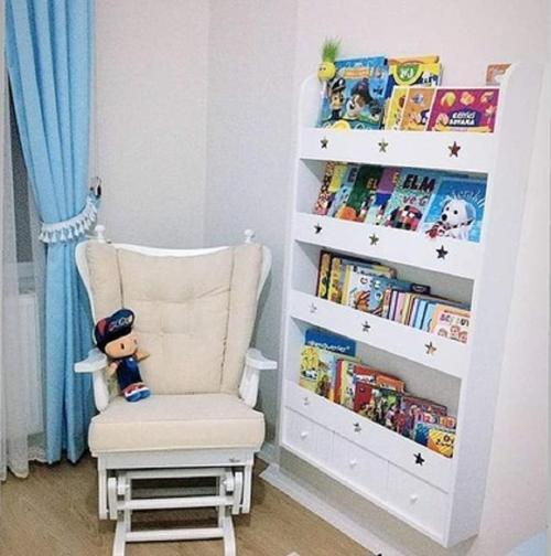 MİNNİE ÇEKMECELİ LAKE MONTESSORİ KİTAPLIK RAF