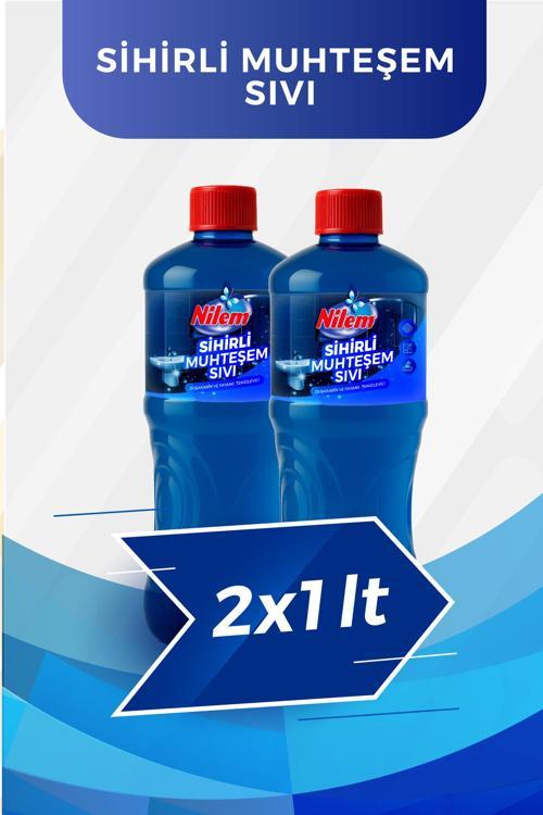 Sihirli Muhteşem Sıvı Duşakabin ve Fayans Temizleyici 1 lt 2'li