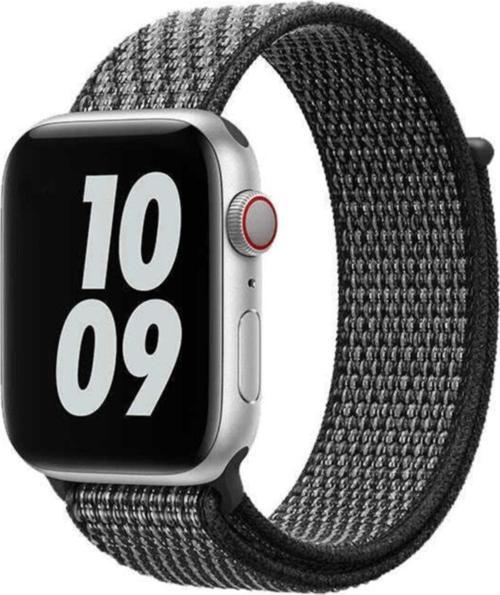 Apple Watch Uyumlu 38MM Sport Loop Hasır Kordon - Siyah