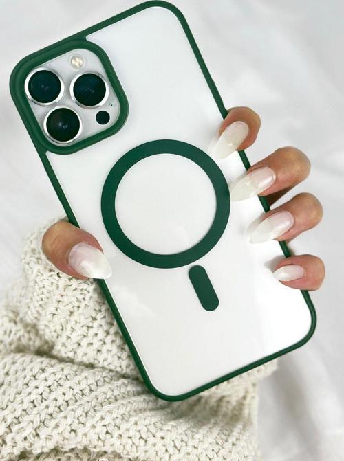 Apple Iphone 12 Pro Max Magsafe Wireless Şarj Özellikli Silikon 2mm Kamera Çıkıntılı Rema Kılıf