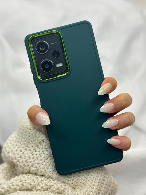 Redmi Note 12 Pro |5g| Parlak Metal Detaylı Pastel Silikon Lansman Ruby Kılıf