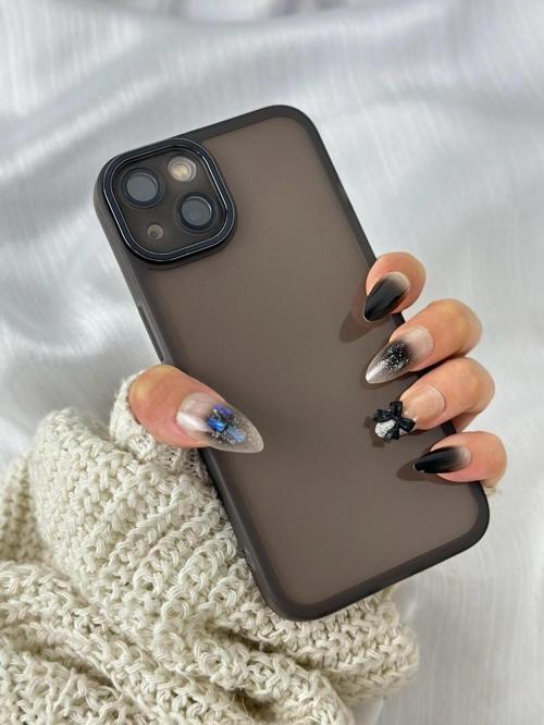Apple Iphone 13 Sert Parlak Kamera Ve Darbe Korumalı Arkası Renkli Şeffaf Berry Kılıf