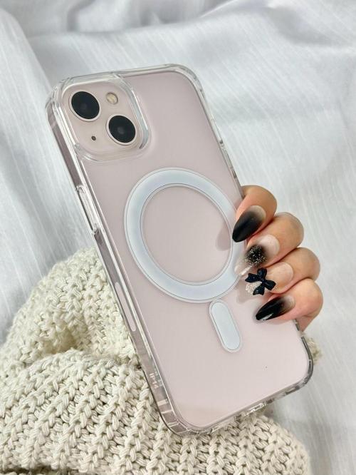 Apple Iphone 15 Plus Kamera Çıkıntılı Şeffaf Magsafe Şarj Destekli V-mags Kılıf