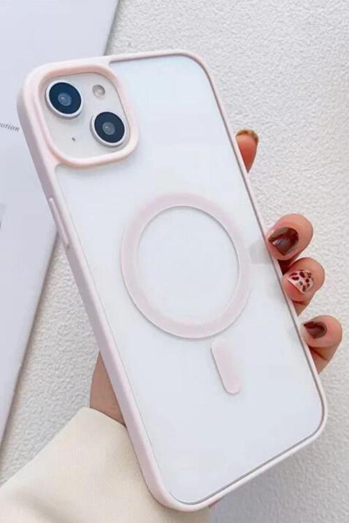 İphone 15 Plus Magsafe Wireless Şarj Özellikli Silikon 2mm Kamera Çıkıntılı REMA Kılıf