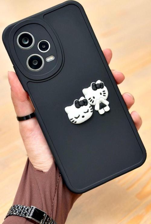 Redmi Note 12 Pro 5G Ayıcık Desenli Sevimli 3 Boyutlu Tatlı Şirin Silikon Shape Kılıf