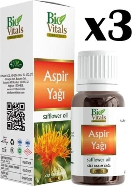 Biovitals Aspir Yağı 20 ml x 3 Adet