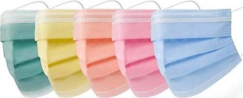 Fuşya Renkli 3 Katlı Meltblown Maske 10 Adet