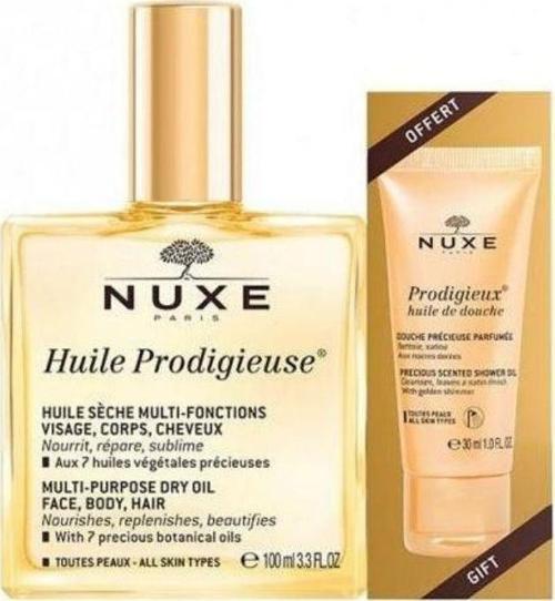 Huile Prodigieuse Çok Amaçlı Kuru Yağ 100 ml + Duş Jeli 30 ml