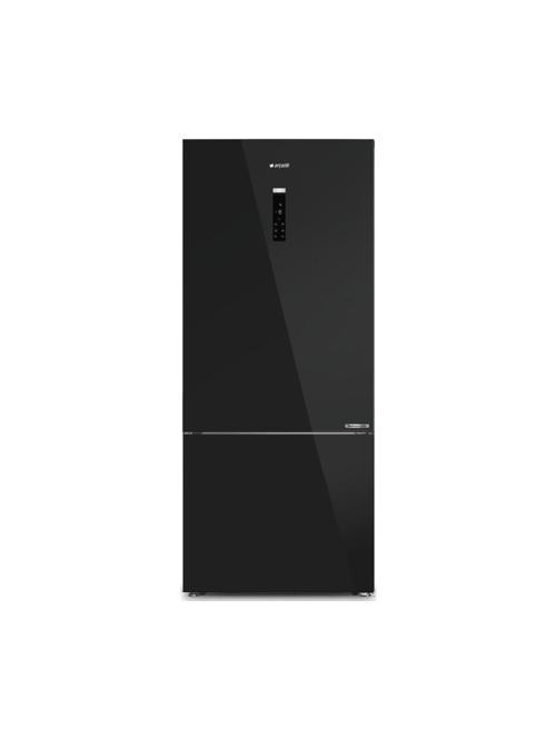 278551 ESC Kombi Tipi No Frost Siyah Cam Buzdolabı