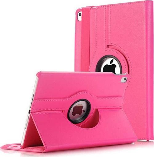Apple iPad Mini 2 Dönebilen Stantlı Tablet Kılıfı - Pembe