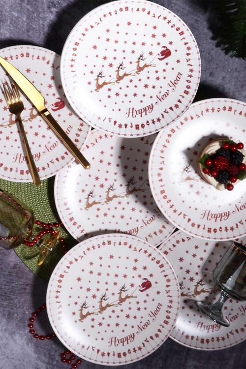 Yılbaşı Pasta Tabağı Uns - 1115