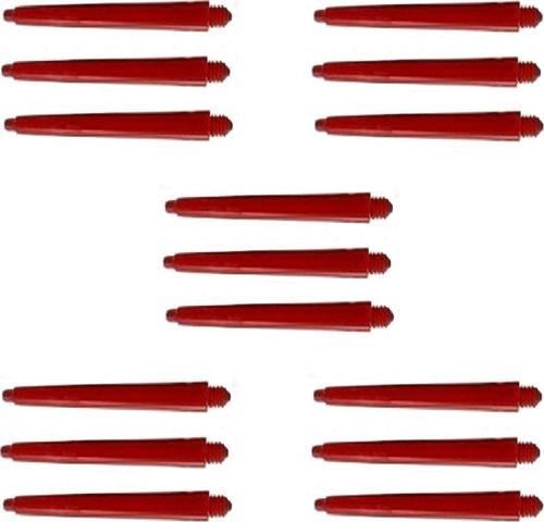 5 Set (15 Adet) 35Mm Nylon Dart Şaft-Shaft. Kırmızı