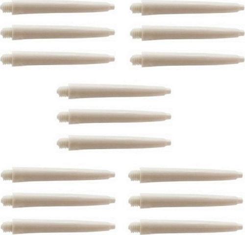5 Set (15 Adet) 48Mm Nylon Dart Şaft-Shaft Beyaz
