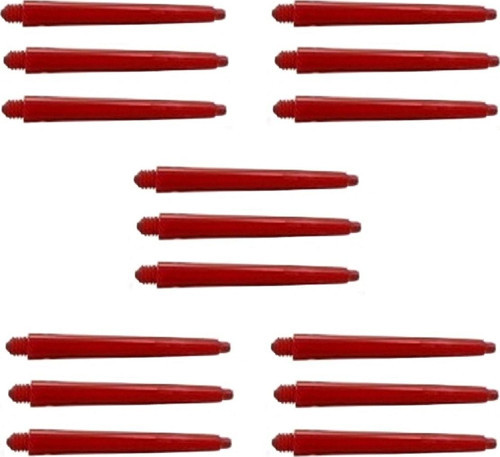 5 Set (15 Adet) 48Mm Nylon Dart Şaft-Shaft Kırmızı