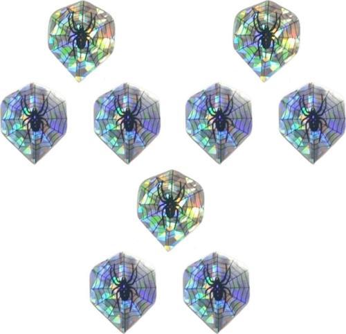 9 Adet (3Takım) Dart Flight Standart Parlak Hologram Siyah-Beyaz Dhsbo.