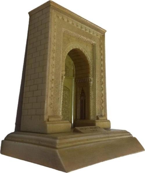 Sırçalı Medrese Taç Kapı Dolu Polyester 22Cmx17,5 Cm Dekoratif Obje Ve Biblo
