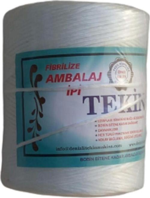 1 Kg Beyaz Renk, Naylon Plastik Fibrilize Ambalaj Ipi. 1000Gr.