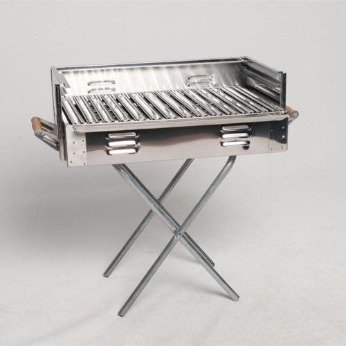 Hun Paslanmaz Kademeli Katlanabilir Ayaklı Mangal 50 Cm