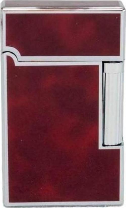 Vindiesel Dupont Tarz Soft Flame Çakmak Bordo-Krom