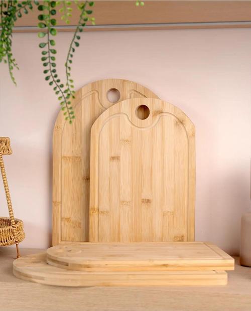 Bambu 2 li Oval Kesim Panosu MİEN-600