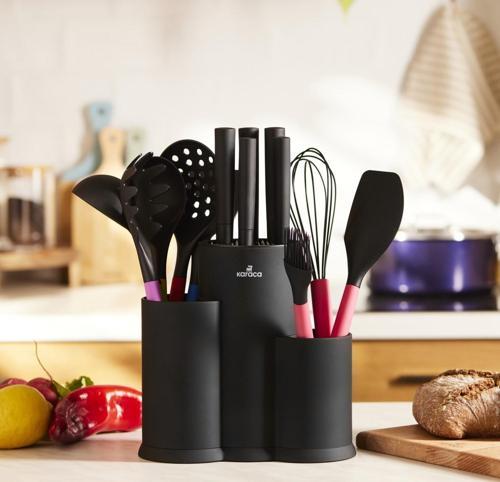 Burby Rainbow 14 Parça Standlı Servis Ve Bıçak Seti