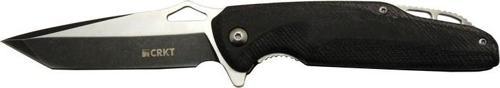 Crkt Predator 706 CBK Siyah Kamp / Outdoor Çakı 21cm - Yarı Otomatik, Kemerlikli, Kutulu