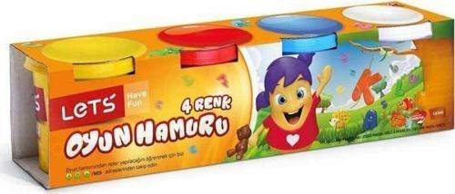 Oyun Hamuru Antibakteriyel 4 Renk 600 Gram L-8340 (24 Lü Paket)