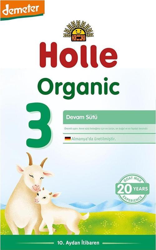3 Organik Keçi Sütü Devam Formülü 400 gr 12+ Ay