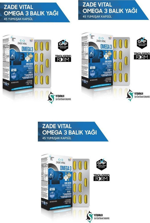 Omega 3 Premium Genel 45 Kapsül - 3 'lü Paket