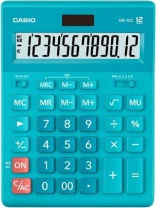 GR-12C-LB 12 Hane Mavi Masa Üstü Hesap Makinesi