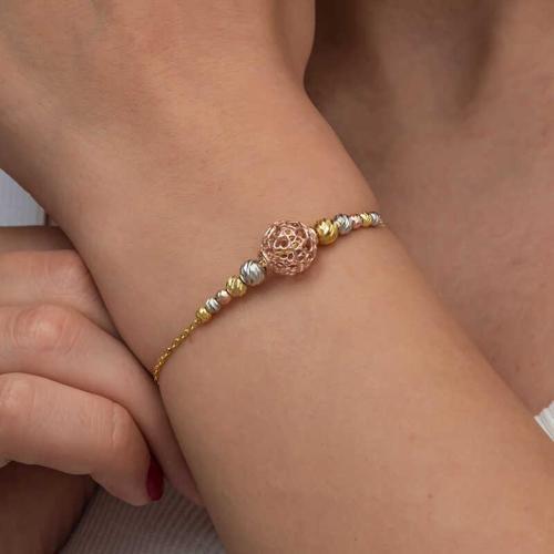 Gümüş Renkli Top Dorika Kadın Bileklik 330051