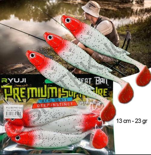 Silikon Balık Sasi Yem 3 Adet 13 cm 24gr  Rapala Lures Yapay Yem Turna Levrek Silikon Yem