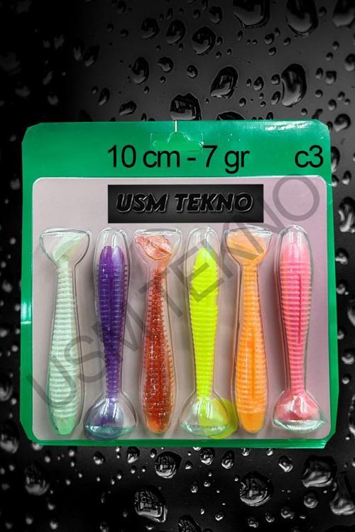 Silikon Balık Sasi Yem 6 Adet 10 cm 7 Gr Rapala Lures Kurt Yem Turna Levrek Silikon Yem