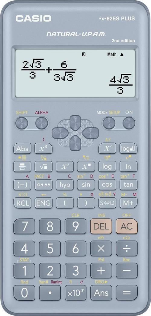 FX-82ES Plus Mavi Bilimsel Fonksiyonlu Hesap Makinesi 2.Versiyon
